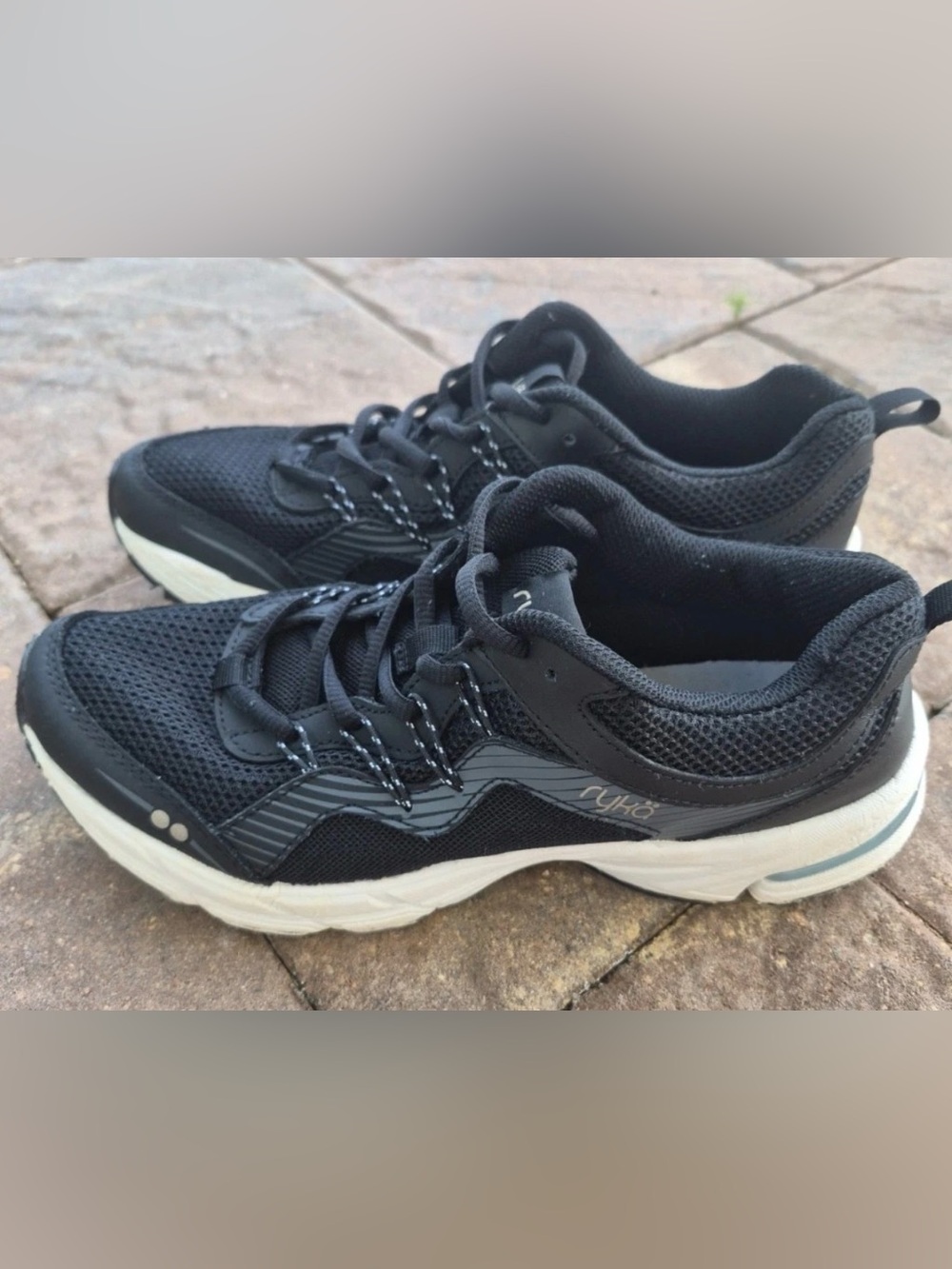 Ryka Intrigue Women’s Running Walking Shoes Black Lace Up Sneakers Size US 8.5 M